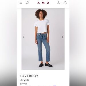 Anthropologie AMO Loverboy Loved Straight Leg Jeans Size 26